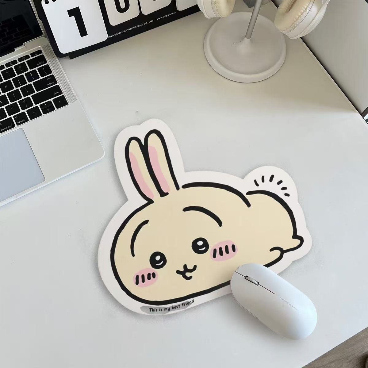Rubber Mat Desk - Chiikawa Cartoon Jiyi Usagi Hachiware Skórzana