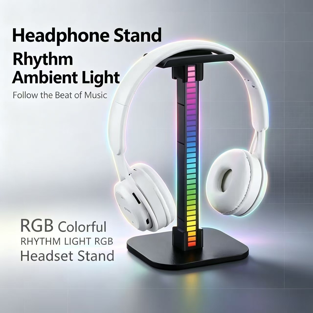 Desk Setup Lamp - Stojak na słuchawki gamingowe USB z