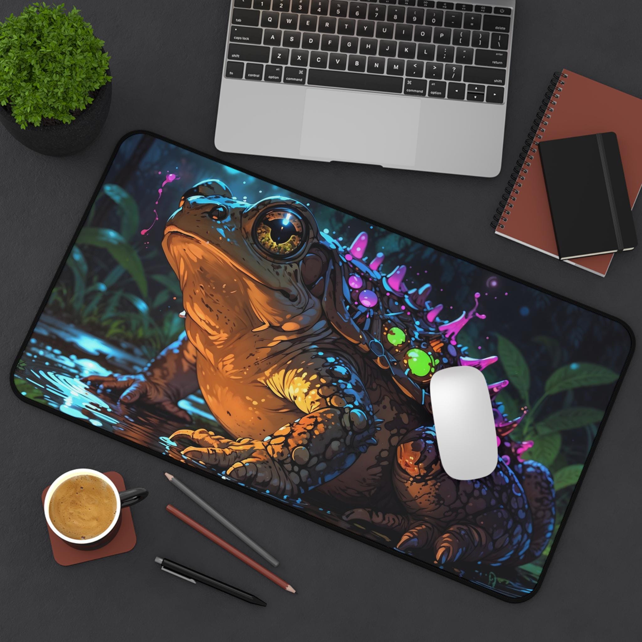 Urocza Mata na Biurko z Żabą N – Desk Setup Workspace recenzja i cena