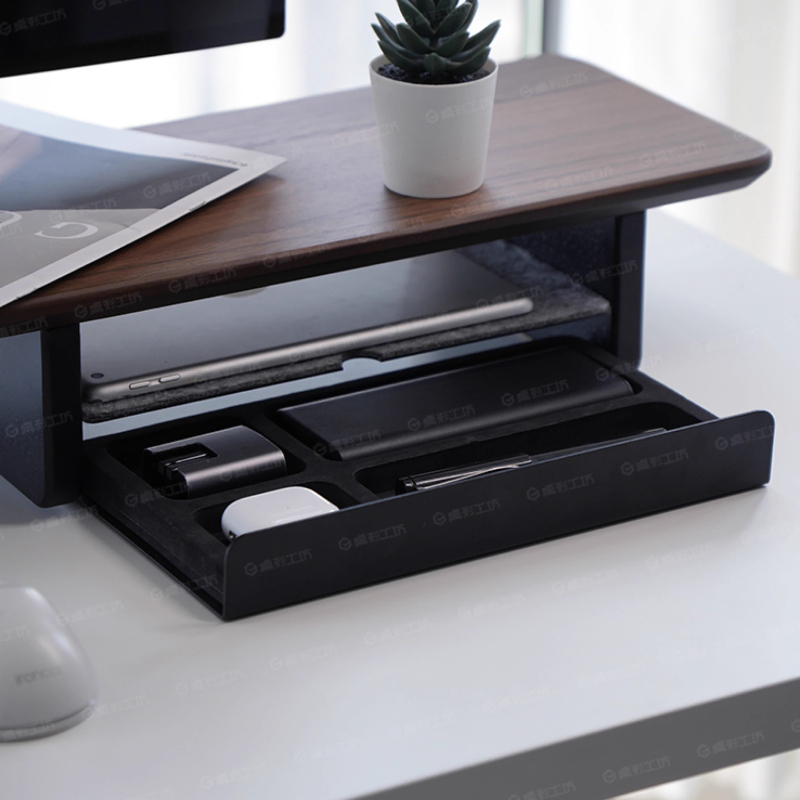 Podstawka pod monitor z szufla – Desk Setup Home recenzja i cena