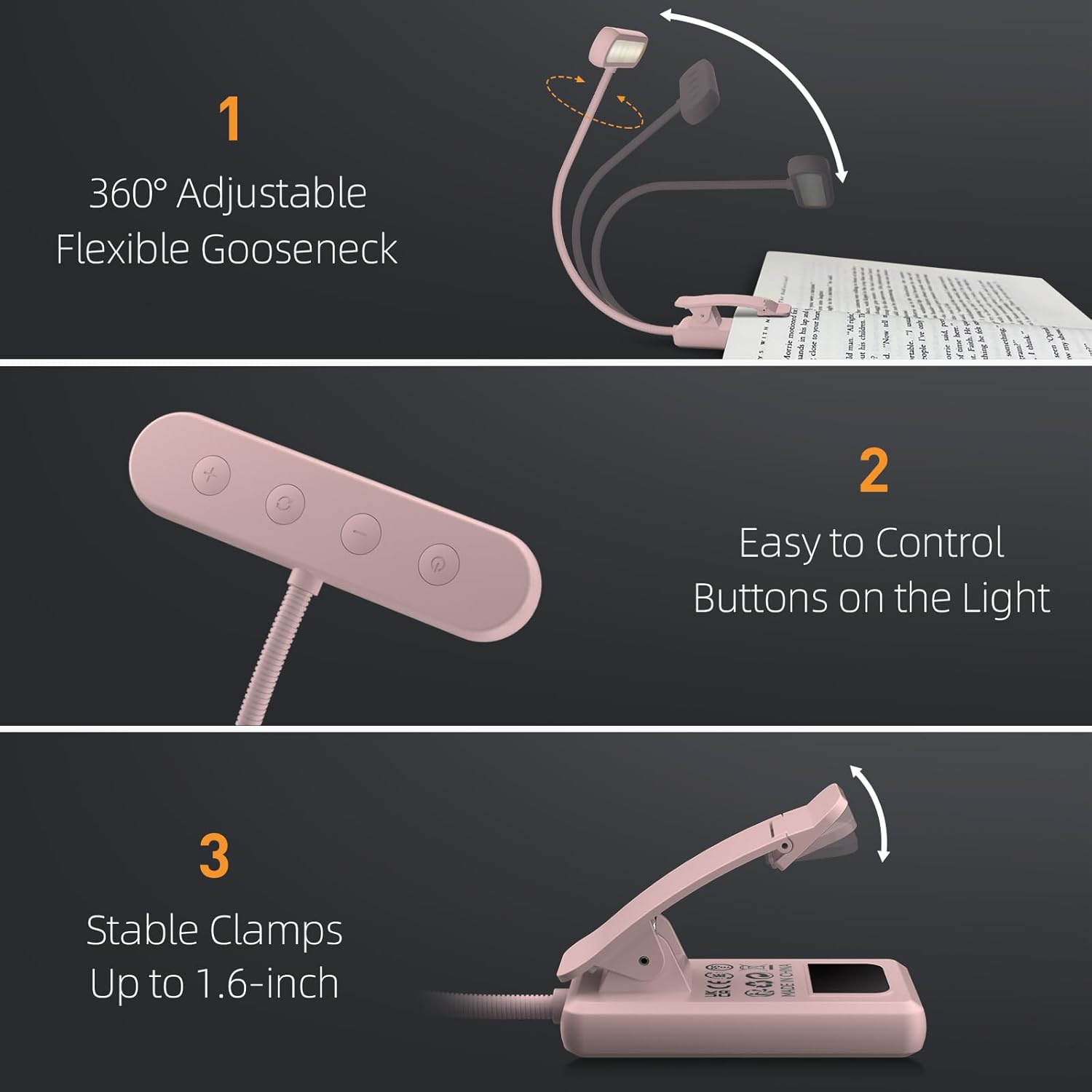Lampka do czytania z klipsem,  – Desk Setup Lamp recenzja i cena