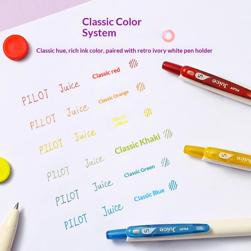 Długopisy żelowe PILOT Juice P – Desk Setup For Journaling recenzja i cena