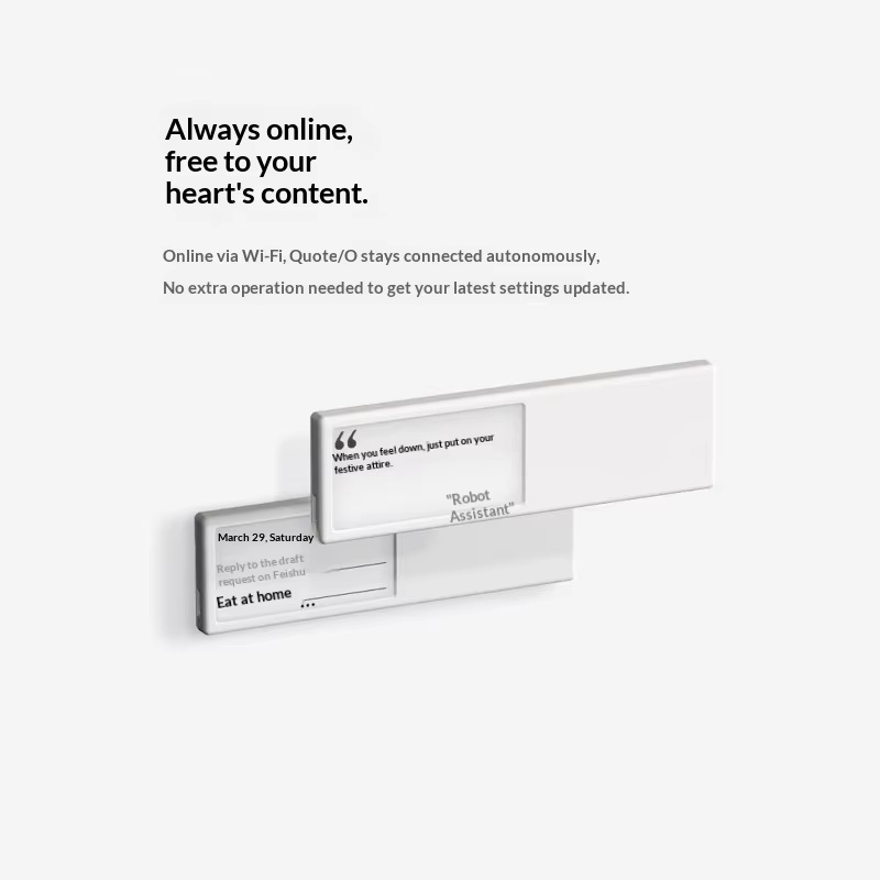 Cytat O Smart Wifi E Ink Displ – Desk Setup Home recenzja i cena