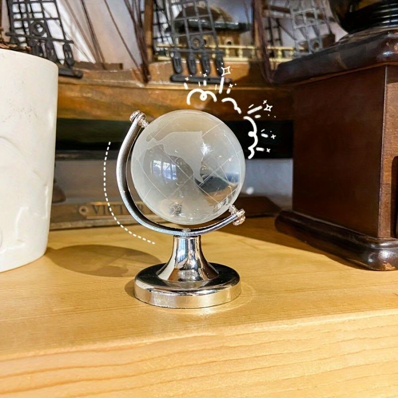 1 szt. Mini Kryształowy Globus – Desk Setup Home recenzja i cena