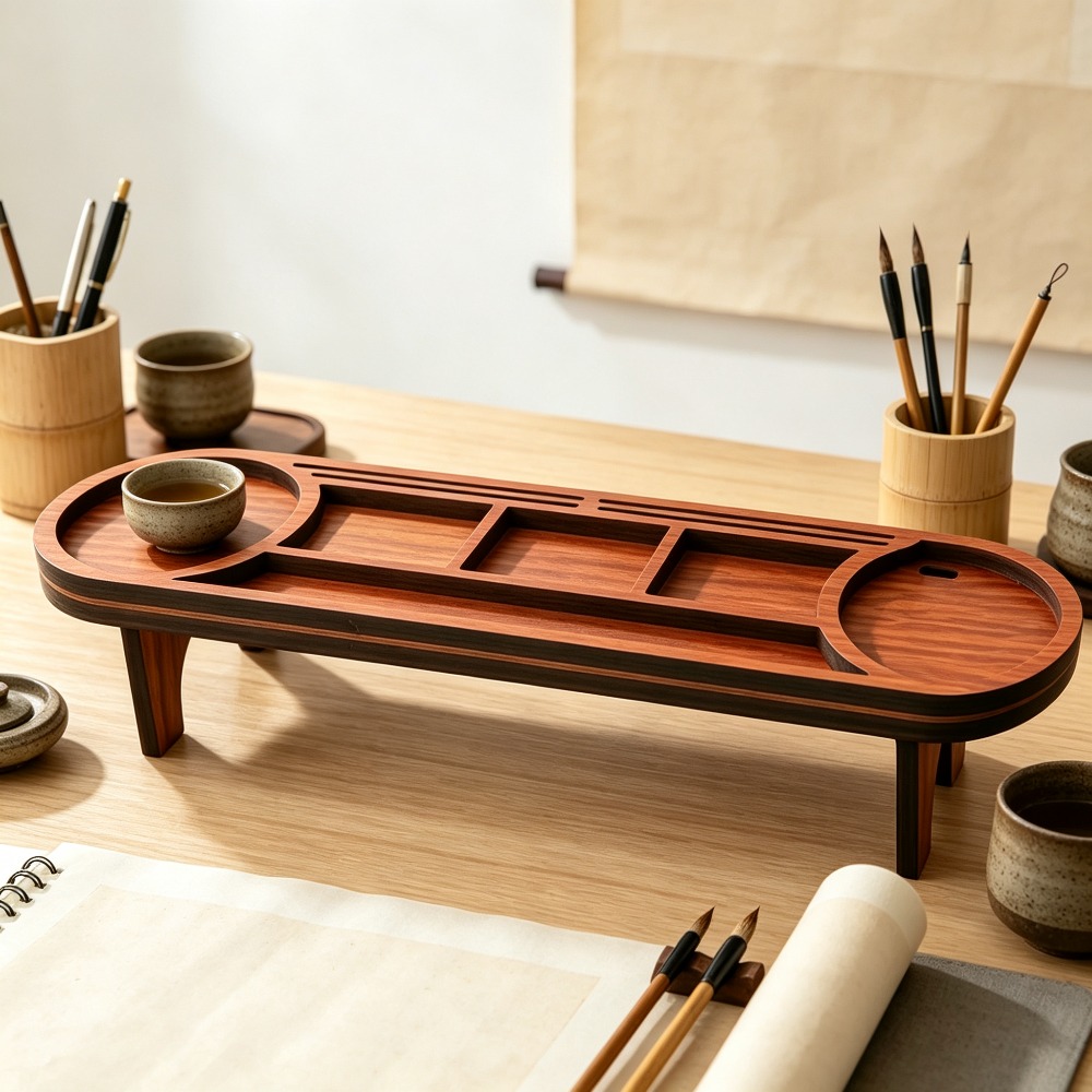 Drewniany organizer na biurko  – Desk Setup Home recenzja i cena