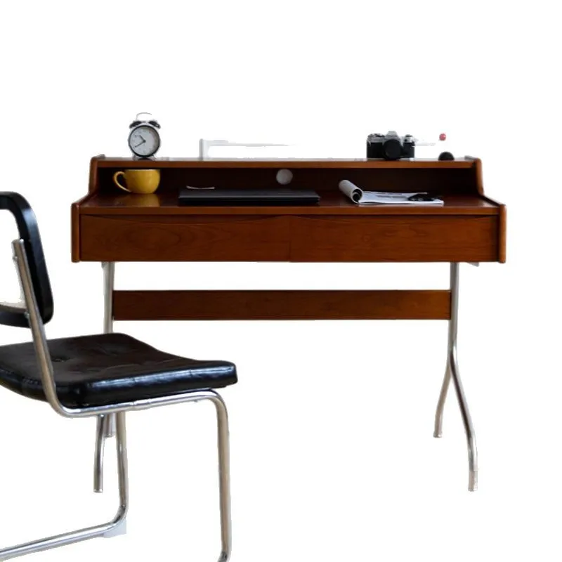 Retro biurko z litego drewna,  – Desk Setup For Studying recenzja i cena