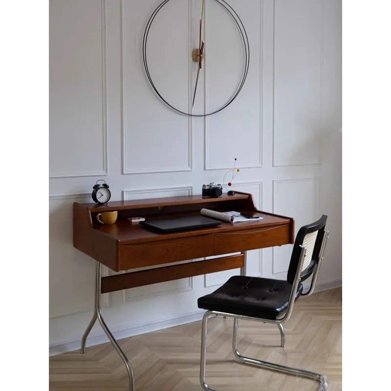 Retro biurko z litego drewna,  – Desk Setup For Studying recenzja i cena