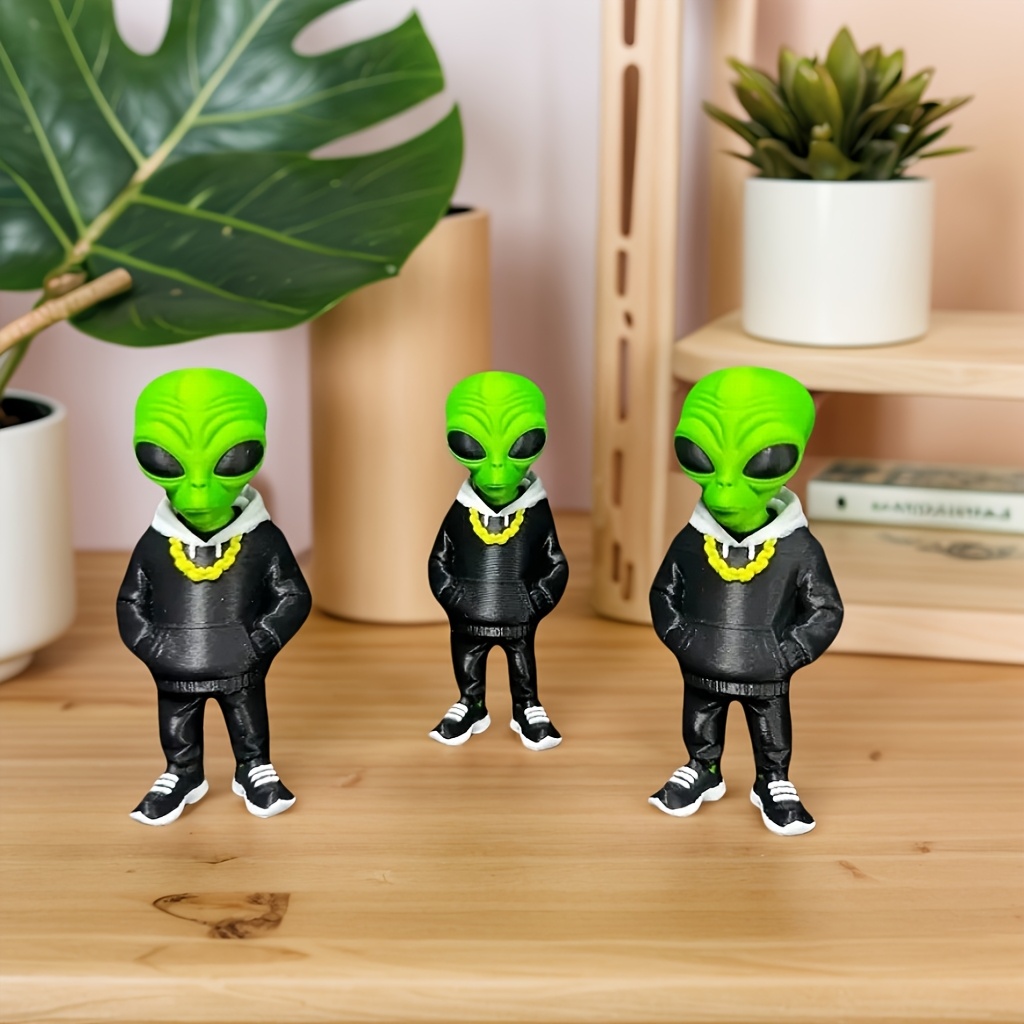 1 sztuka zielonej figurki kosm – Desk Setup Home recenzja i cena
