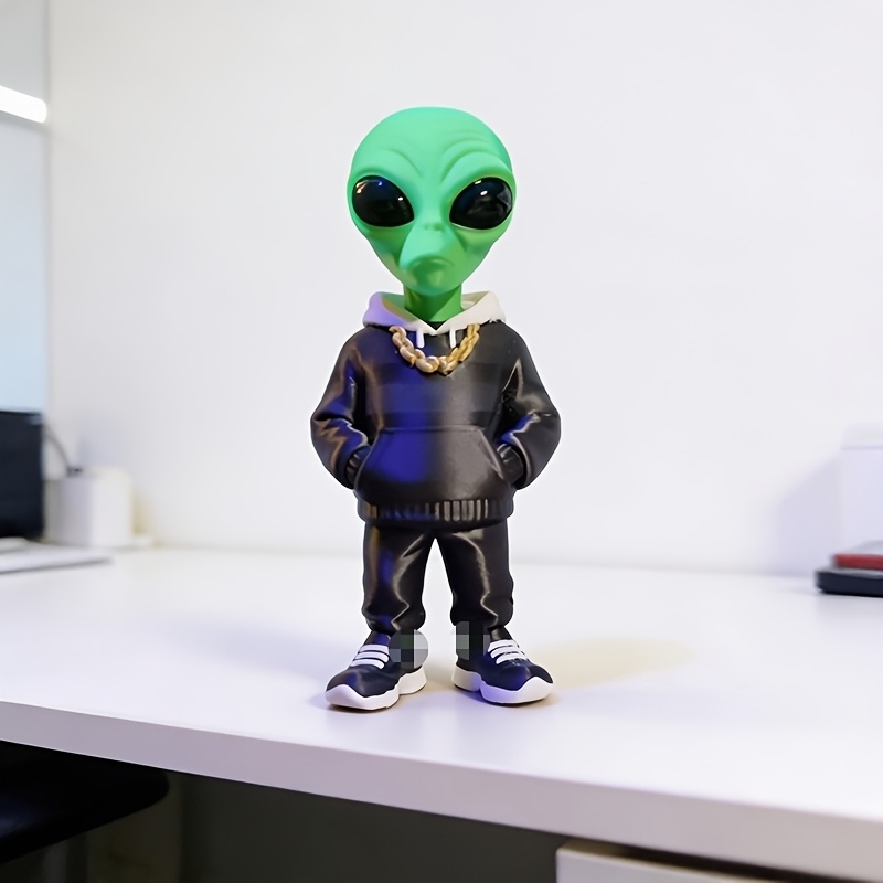 1 sztuka zielonej figurki kosm – Desk Setup Home recenzja i cena